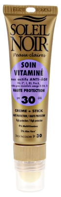 Soleil Noir Combi Soin Vitaminé Crème SPF30 20 ml & Stick SPF30 2 g
