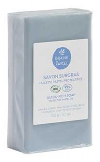 Graine de pastel Savon Surgras Visage & Corps Bio 100 Grammes