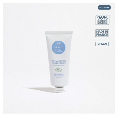 Graine de pastel Crème Mains Protectrice Huile de Pastel Bio 60 ml