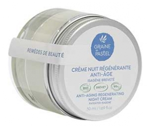 Graine de pastel Crème Nuit Régénérante Anti-Âge Tous Types de Peaux Bio 50 ml