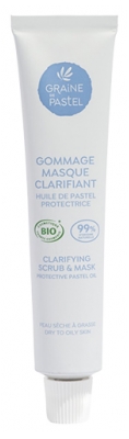 Graine de pastel Gommage Masque Clarifiant Tous Types de Peaux Bio 50 ml