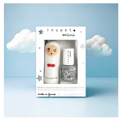 Inuwet Coffret Baume à Lèvres 3,5 G et Vernis Parfumé à l'Eau 5 ML