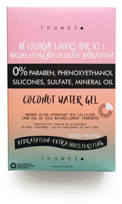 Inuwet Eau de Coco Masque Visage Ultra-Hydratant 1 Unité