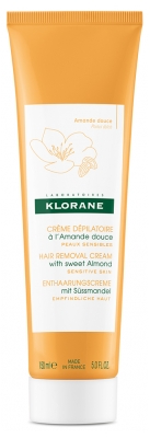 Klorane Dépilatoiresépilatoire - Crème Dépilatoire à l'Amande Douce - Peaux Sensibles 150 ml