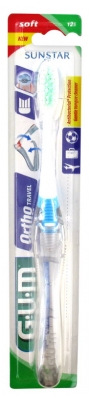 Gum Brosse à Dents Orthodontique Ambulatoire Ortho - Couleur : Bleu