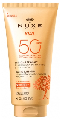 Nuxe Sun Lait Solaire Fondant Très Haute Protection Spf50+ 150 ml