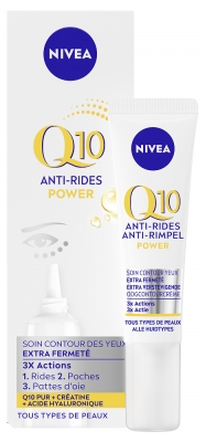 Nivea Q10 Anti-Rides Power Crème Soin Contour des Yeux Extra Fermeté 15 ml