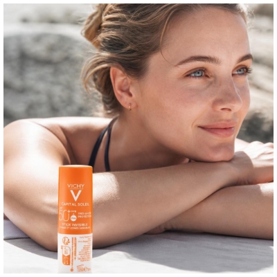 Vichy Capital Idéal Soleil Très Haute Protection Zones Sensibles Stick SPF50+ 9 g