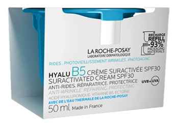 La Roche-Posay Hyalu B5 Crème Suractivée Anti-Rides à l'Acide Hyaluronique SPF30 Recharge 50 ml 