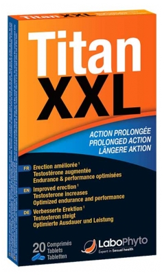 Booster de Virilité et Vitalité Masculine | Comprimés Titan XXL - 20 unités