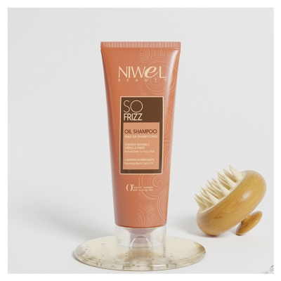 Niwel Beauty So Frizz Huile de Shampoing pour les Cheveux Naturels Crépus à Frisés 250 ml