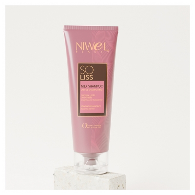 Niwel Beauty So Liss Lait de Shampoing Cheveux Défrisés ou Lissés 250 ml