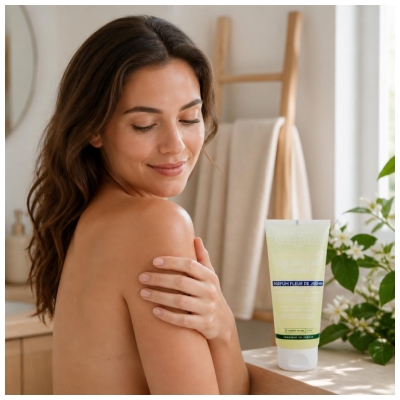 BeauTerra Gel Douche Surgras 2en1 Parfum Fleur de Jasmin 100 ml