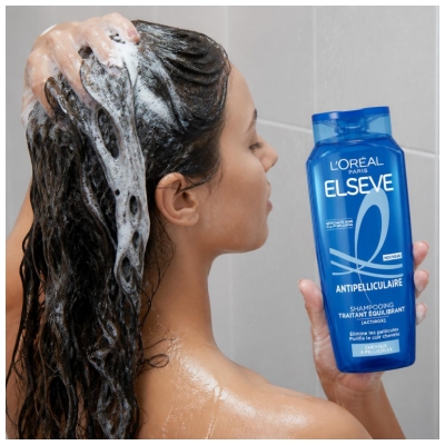 L'Oréal Paris Elseve Antipelliculaire Shampoing Traitant et Équilibrant pour Cheveux à Pellicules 300 ml
