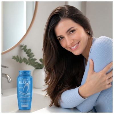 L'Oréal Paris Elseve Antipelliculaire Shampoing Traitant et Équilibrant pour Cheveux à Pellicules 300 ml