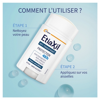 Etiaxil Déodorant Anti-Transpirant Protection 48 Heures Stick 40 ML