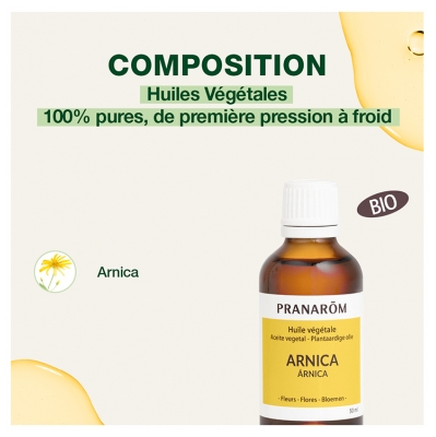 Pranarôm Huile Végétale Arnica Montana 50 ml