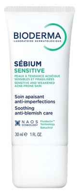 Bioderma Sébium Crème Apaisante Anti-Imperfections Peaux Sensibles Tendance Acnéique 30 ml