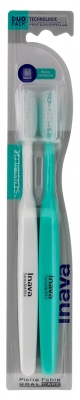 Inava Brosse à Dents Sensibilité Duo Pack - Couleur : Blanc et Vert