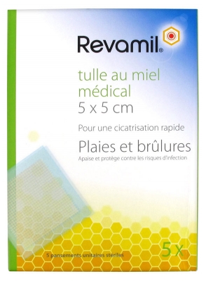 Pansements au Miel Médical Stériles 5x5 cm