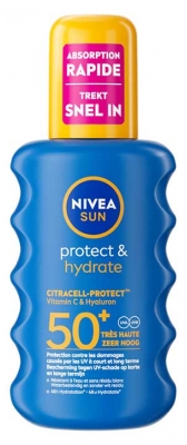 Nivea Sun Protect & Hydrate Spray Solaire UVA UVB SPF50+ 200 ml