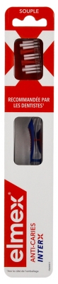 Elmex Anti-Caries Brosse à Dents Souple Tête Standard - Couleur : Bleu