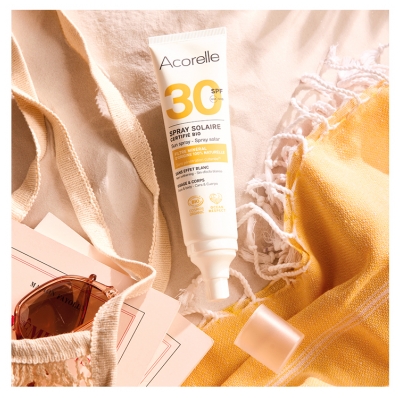 Acorelle Spray Solaire Haute Protection SPF30 Bio 100 ml