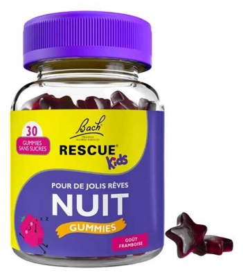 Rescue Nuit Bach Kids Gummies Goût Framboise 30 Gummies