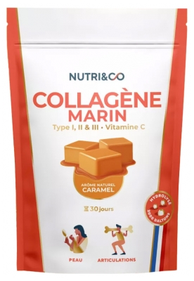 Nutri&Co Collagène Marin Type I, II & III & Vitamine C 180 g