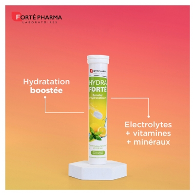 Forté Pharma Hydra Forté 24 Comprimés Effervescents - Goût : Citron Menthe