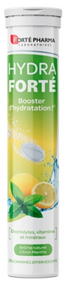 Forté Pharma Hydra Forté 24 Comprimés Effervescents - Goût : Citron Menthe