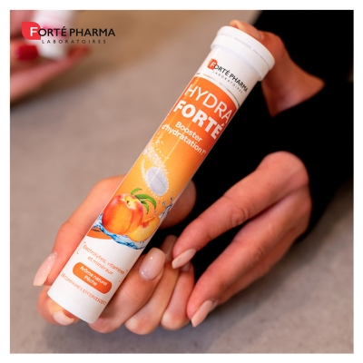 Forté Pharma Hydra Forté 24 Comprimés Effervescents - Goût : Pêche