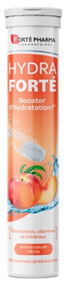 Forté Pharma Hydra Forté 24 Comprimés Effervescents - Goût : Pêche