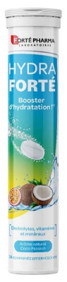 Forté Pharma Hydra Forté 24 Comprimés Effervescents - Goût : Coco-Passion