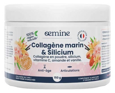 Oemine Collagène Marin & Silicium Goût Amande et Vanille 150 g
