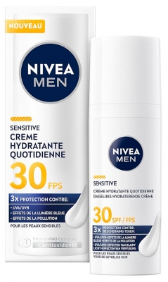 Nivea Men Sensitive Crème Hydratante Quotidienne Peaux Sensibles SPF30 50 ml