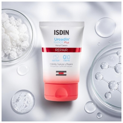 Isdin Ureadin Mains Plus Repair Crème Pour les Peaux Très Sèches 50 ml