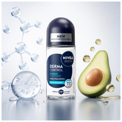 Nivea Men Derma Control Defend Déodorant Anti-Transpirant 72H 50 ML