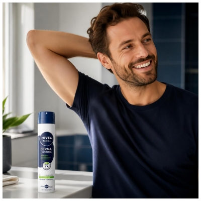 Nivea Men Derma Control Sensitive Anti-Transpirant 72H Déodorant Spray 200 ml
