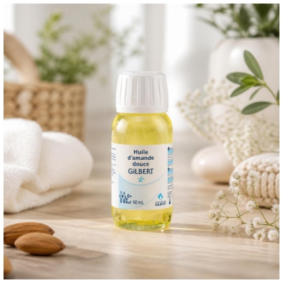 Gilbert Huile d'Amande Douce Peaux Sèches et Sensibles 60 ml