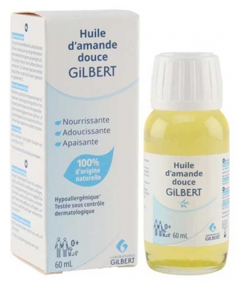 Gilbert Huile d'Amande Douce Peaux Sèches et Sensibles 60 ml