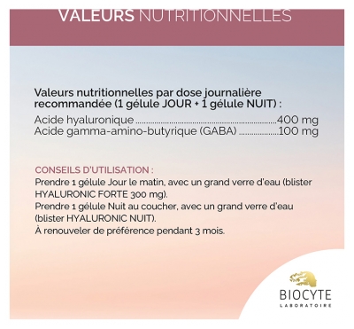 Biocyte Hyaluronic Jour/Nuit 400 mg