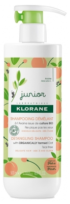 Klorane Junior Shampoing Démêlant Parfum Pêche 500 ml