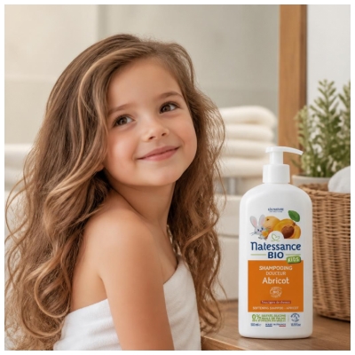 Natessance Kids Shampoing Ultra-Douceur Parfum Abricot Bio 500 ml