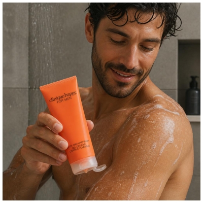 Clinique For Men Happy Gel Douche Cheveux et Corps 200 ml