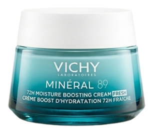 Vichy Minéral 89 Crème Boost d'Hydratation 72H Tous Types de Peaux 50 ml