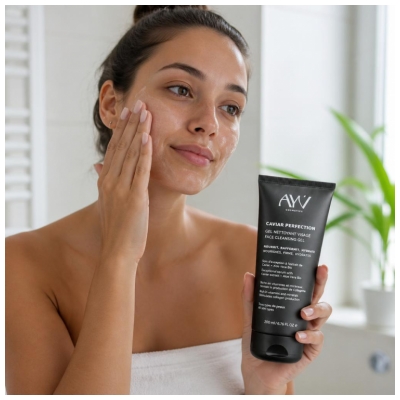 AYV Cosmetics Caviar Perfection Gel Nettoyant Nourrissant Visage 200 ml