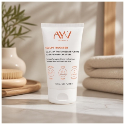 AYV Cosmetics Sculpt Booster Gel Ultra Raffermissant pour la Poitrine 150 ml