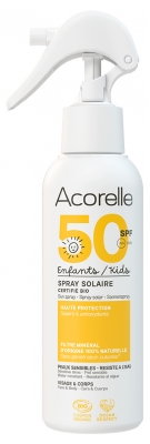 Acorelle Enfant Spray Solaire Visage et Corps SPF50 Bio 150 g