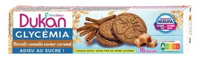 Dukan Glycémia 16 Biscuits Cannelle Saveur Caramel